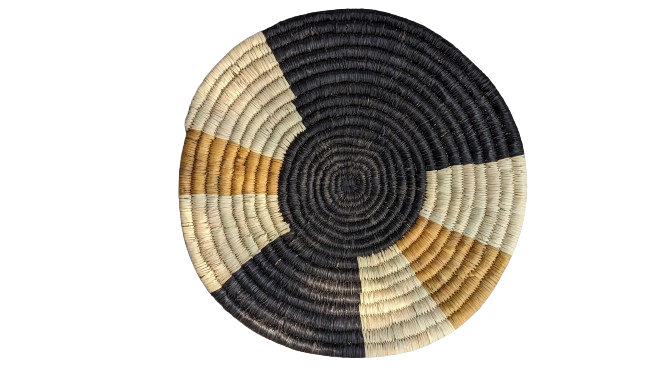 Extra Small Patterned Woven Wall Plate