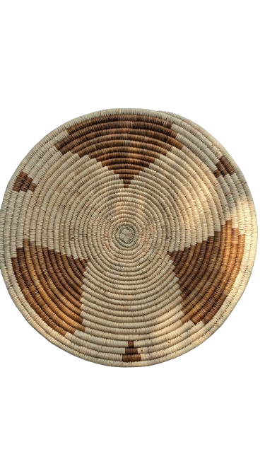 Extra Small Patterned Woven Wall Plate