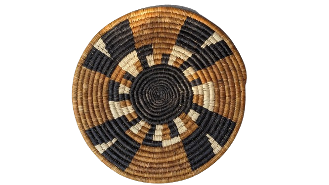 Extra Small Patterned Woven Wall Plate