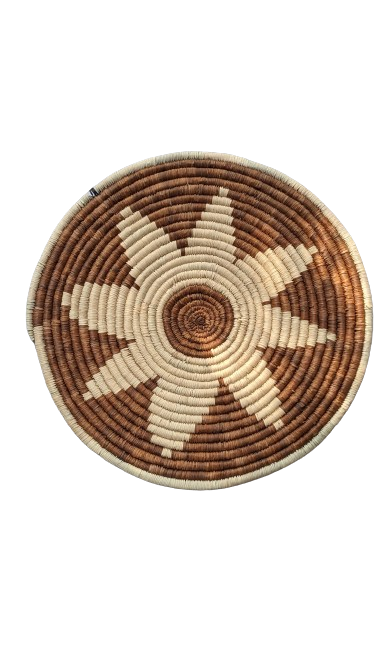 Small Patterned Woven Wall Plate