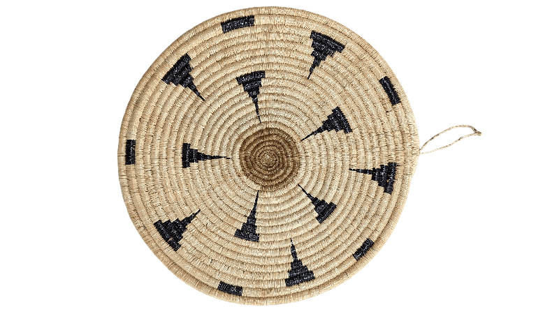 Large Patterned Woven Wall Plate