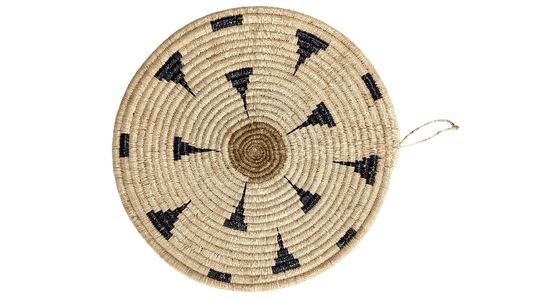 Large Patterned Woven Wall Plate