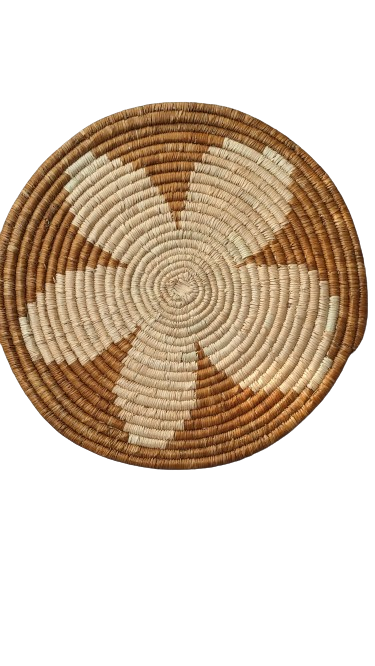 Small Patterned Woven Wall Plate