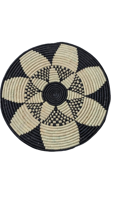 Large Patterned Woven Wall Plate